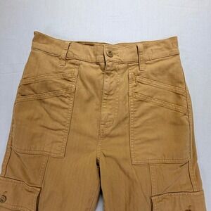 Madewell 90s Straight Cargo Pants Tan Women Size 24 Utility Pockets